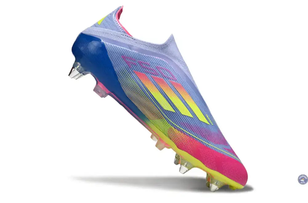 F50 Elite Laceless SG Celestial Victory - Blue Fusion/Vert/Rose