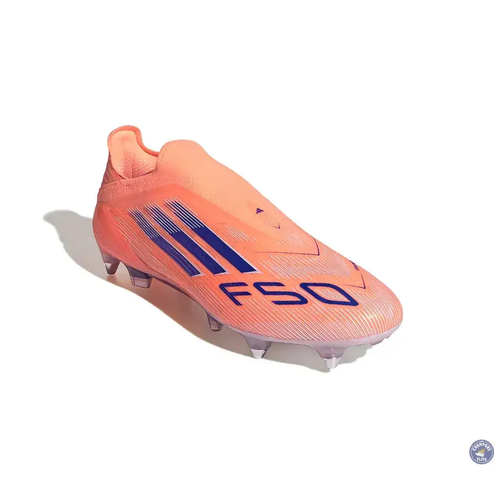 F50 Elite Laceless SG Coral Blaze - Orange/Bleu SG