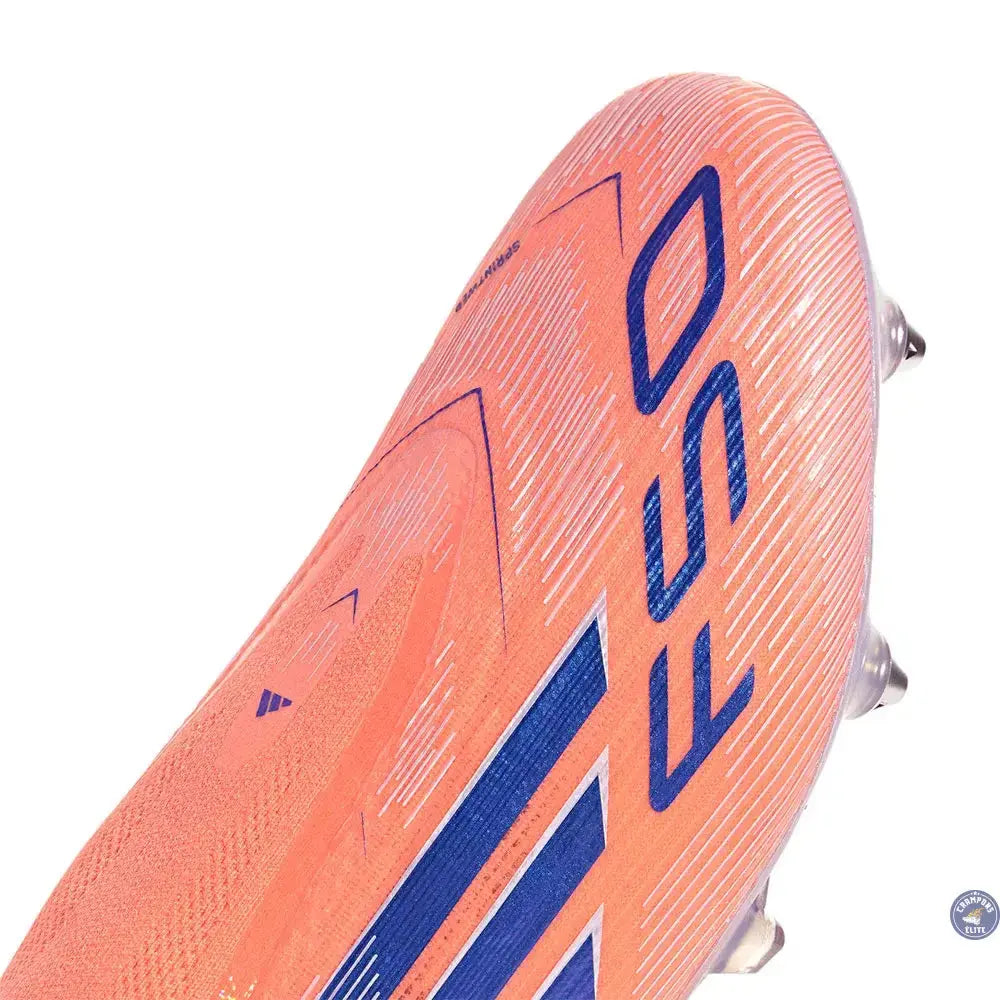 F50 Elite Laceless SG Coral Blaze - Orange/Bleu SG