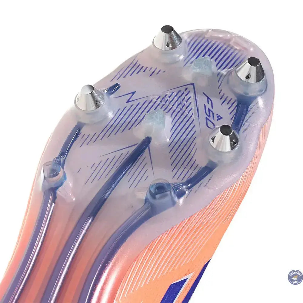 F50 Elite Laceless SG Coral Blaze - Orange/Bleu SG