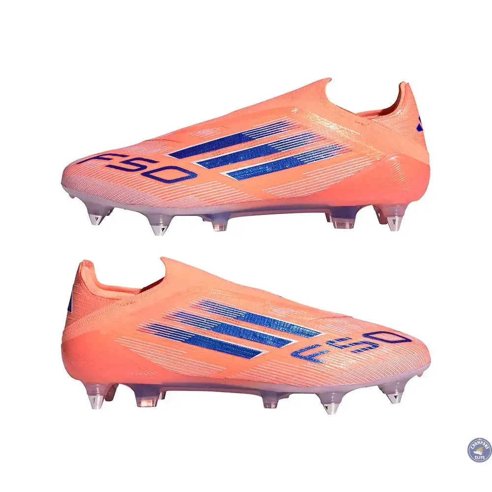 F50 Elite Laceless SG Coral Blaze - Orange/Bleu SG