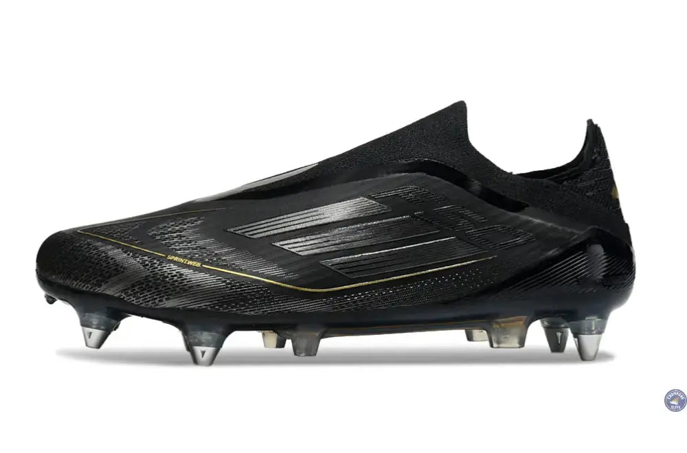 F50 Elite Laceless SG Dark Spark - Noir/Argenté/Doré