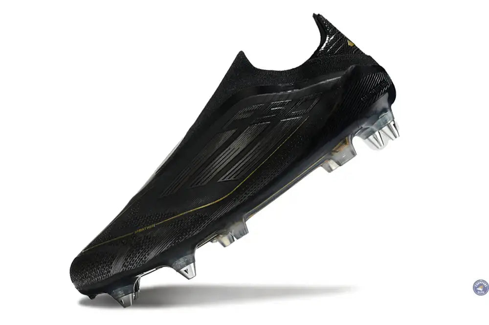 F50 Elite Laceless SG Dark Spark - Noir/Argenté/Doré