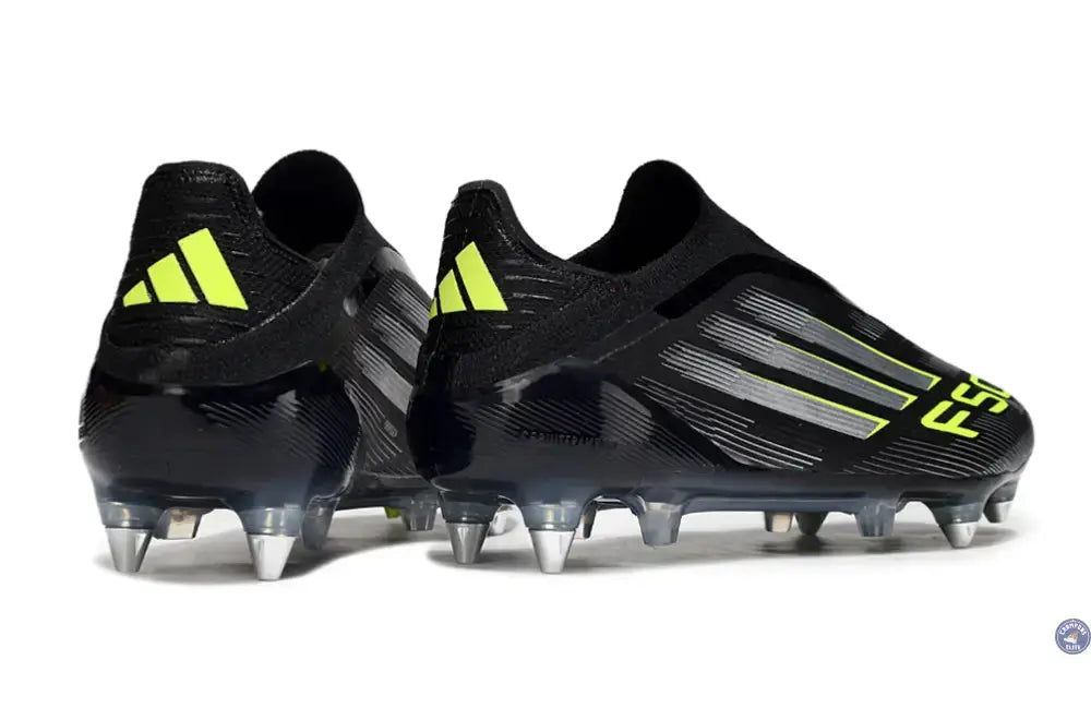 F50 Elite Laceless SG - Electric Stealth - Noir/Argenté/Jaune Fluo