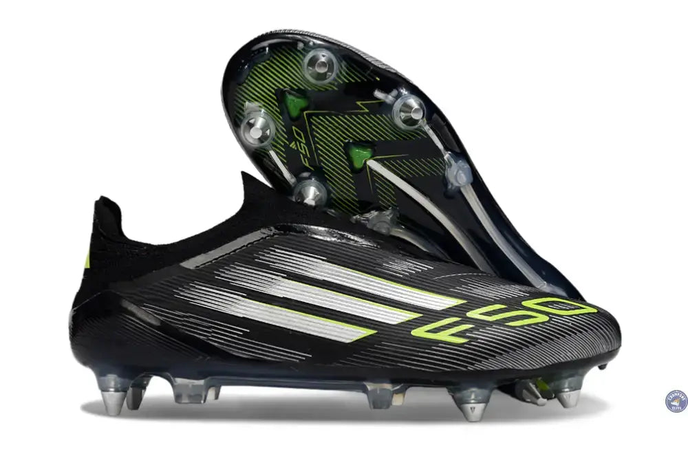 F50 Elite Laceless SG - Electric Stealth - Noir/Argenté/Jaune Fluo