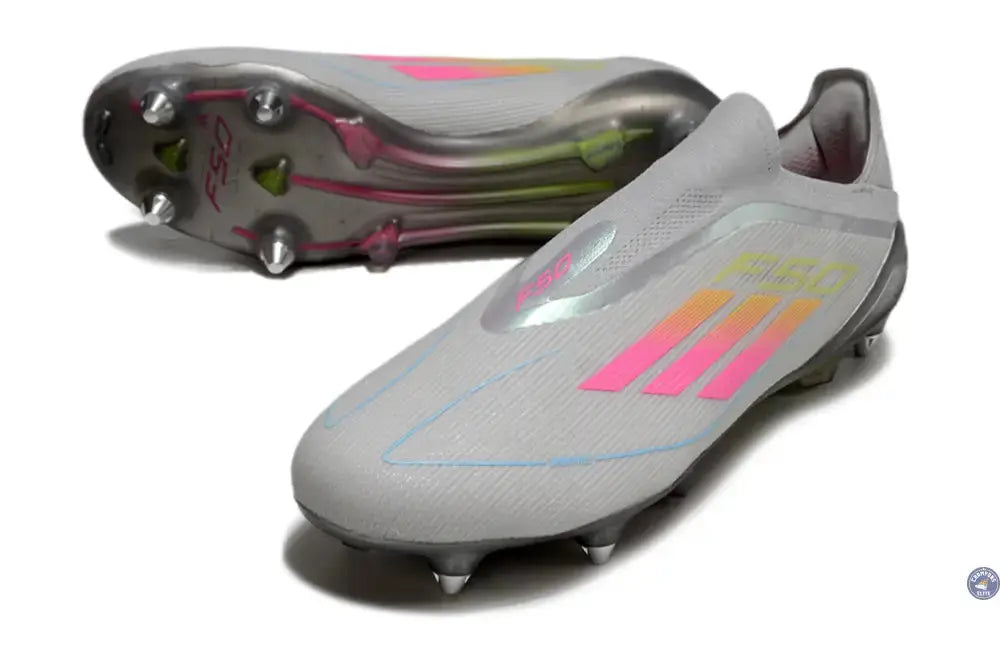 F50 Elite Laceless SG - Gris/Multicolor