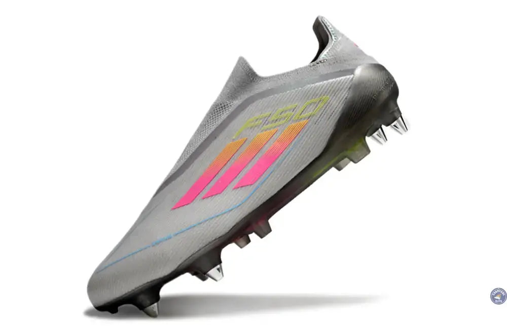 F50 Elite Laceless SG - Gris/Multicolor