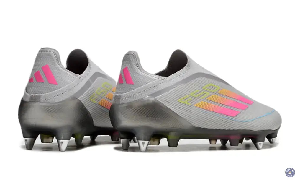 F50 Elite Laceless SG - Gris/Multicolor