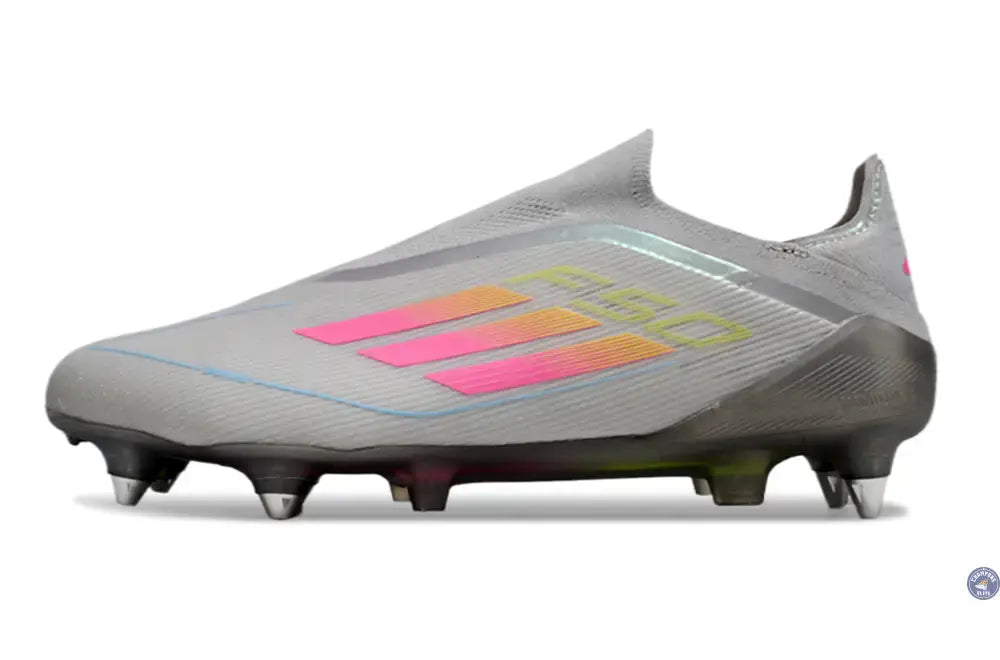 F50 Elite Laceless SG - Gris/Multicolor