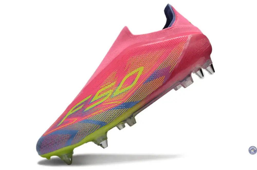 F50 Elite Laceless SG Mystic Victory - Rose/Vert/Blue Fusion