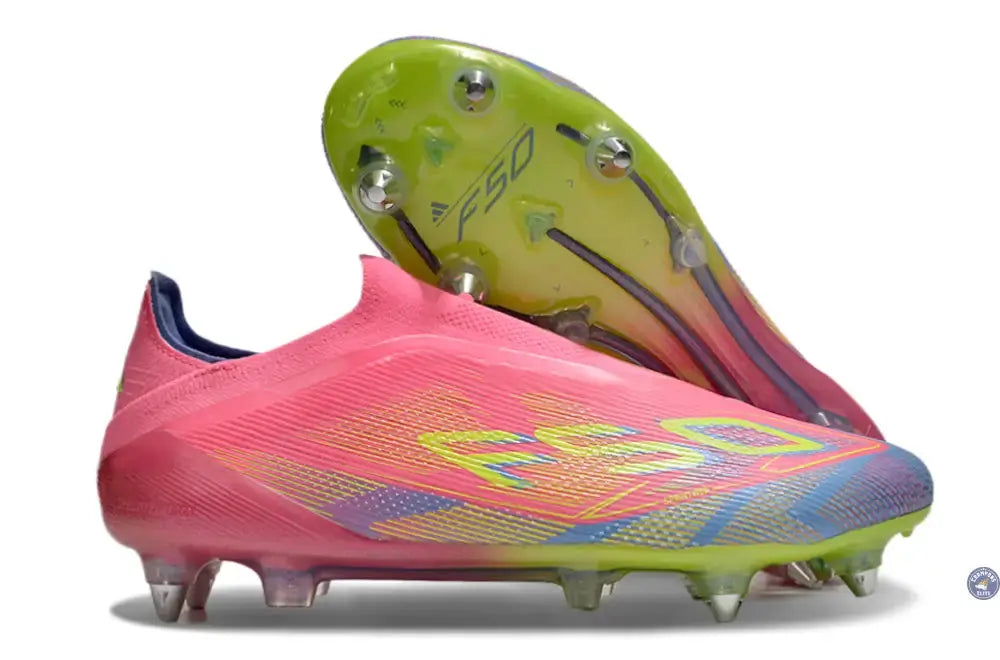 F50 Elite Laceless SG Mystic Victory - Rose/Vert/Blue Fusion