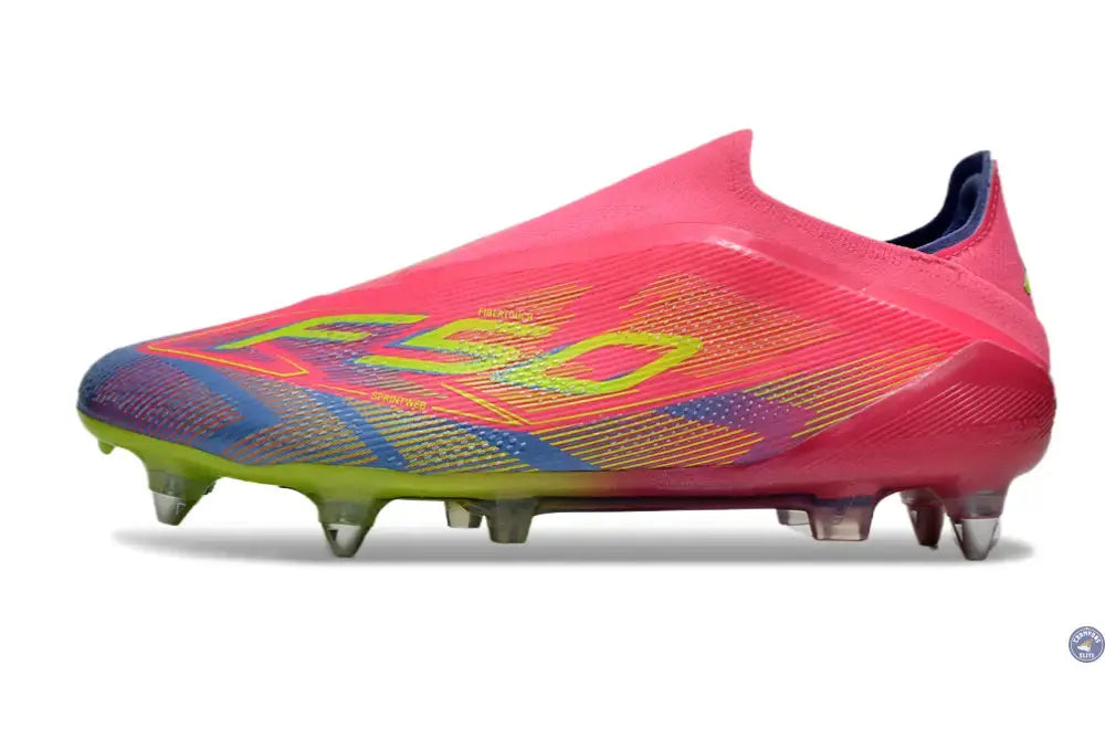 F50 Elite Laceless SG Mystic Victory - Rose/Vert/Blue Fusion