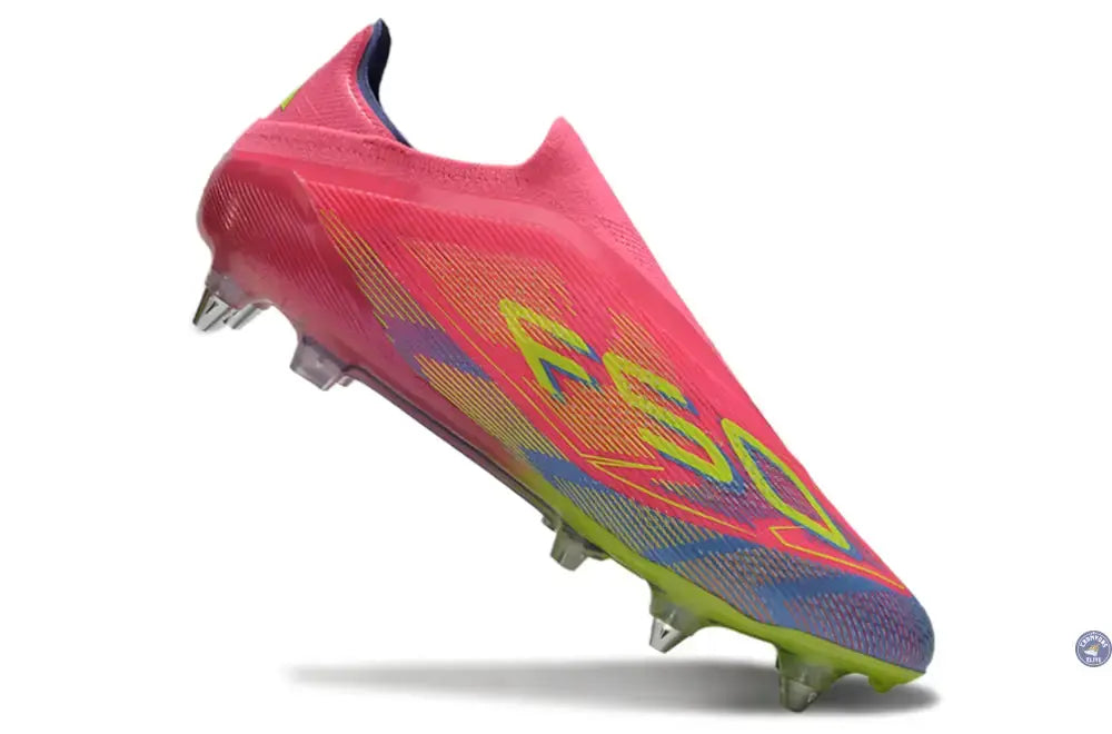F50 Elite Laceless SG Mystic Victory - Rose/Vert/Blue Fusion