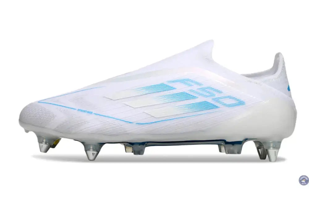 F50 Elite Laceless SG Polar Victory - Blanc/Argenté/Bleu