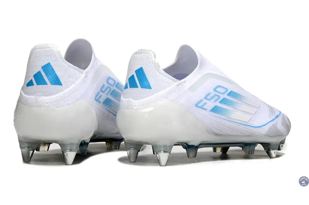 F50 Elite Laceless SG Polar Victory - Blanc/Argenté/Bleu
