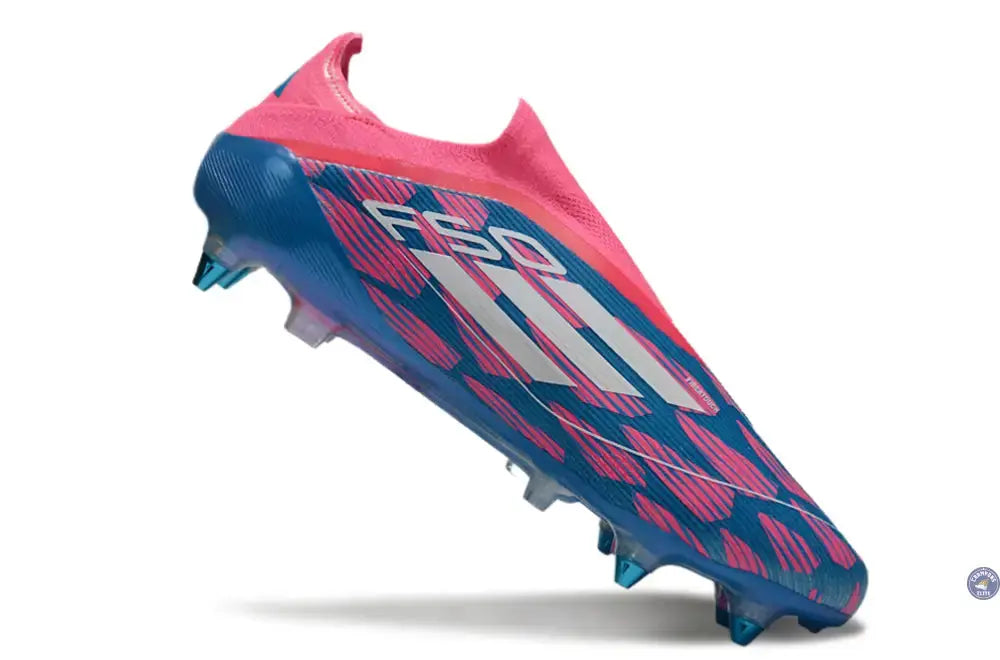 F50 Elite Laceless SG Reemergence - Bleu/Blanc/Rose