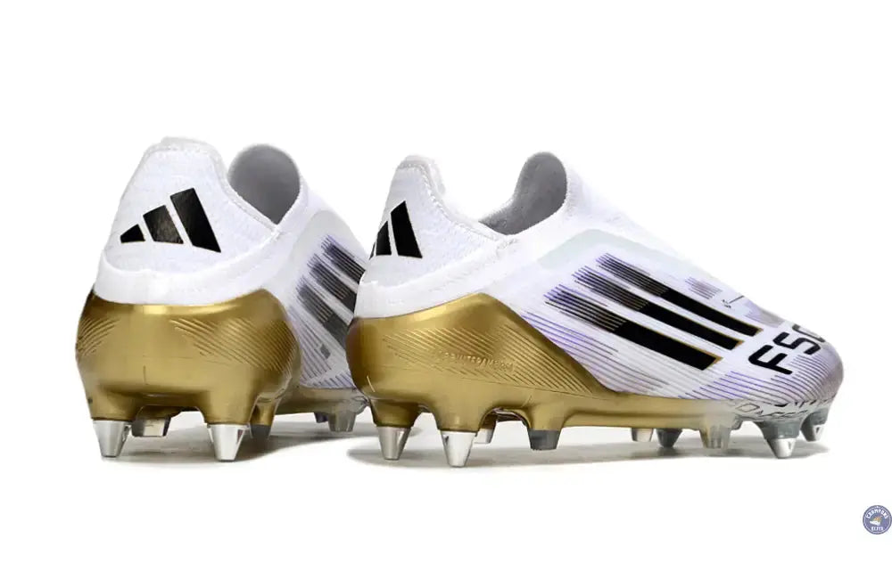 F50 Elite Laceless SG Road to Glory - Blanc/Noir/Doré