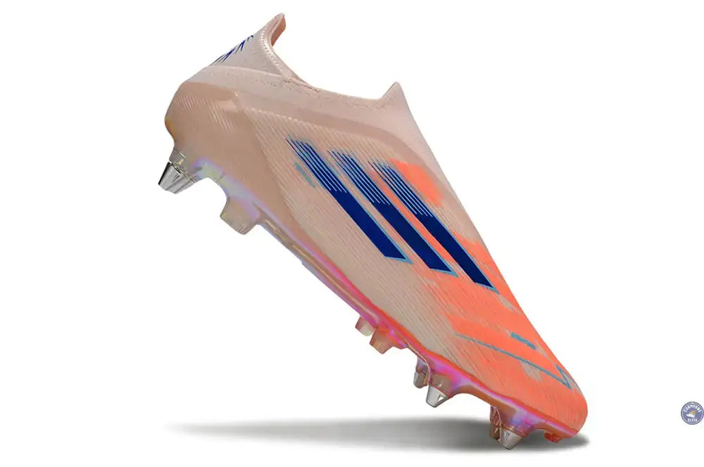 F50 Elite Laceless SG Spark Fusion - Beige/Orange/Bleu