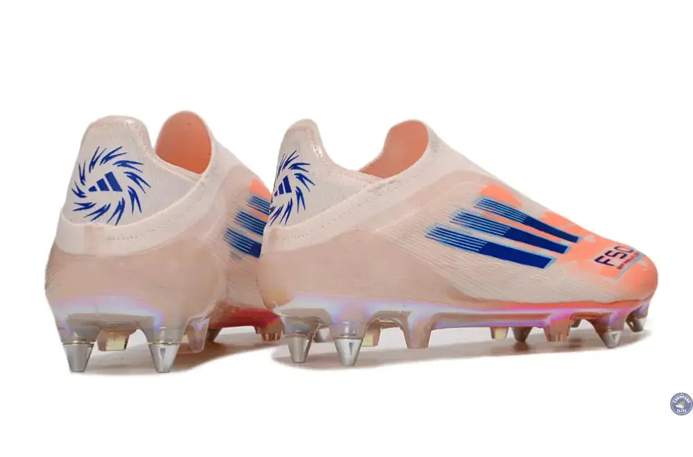 F50 Elite Laceless SG Spark Fusion - Beige/Orange/Bleu