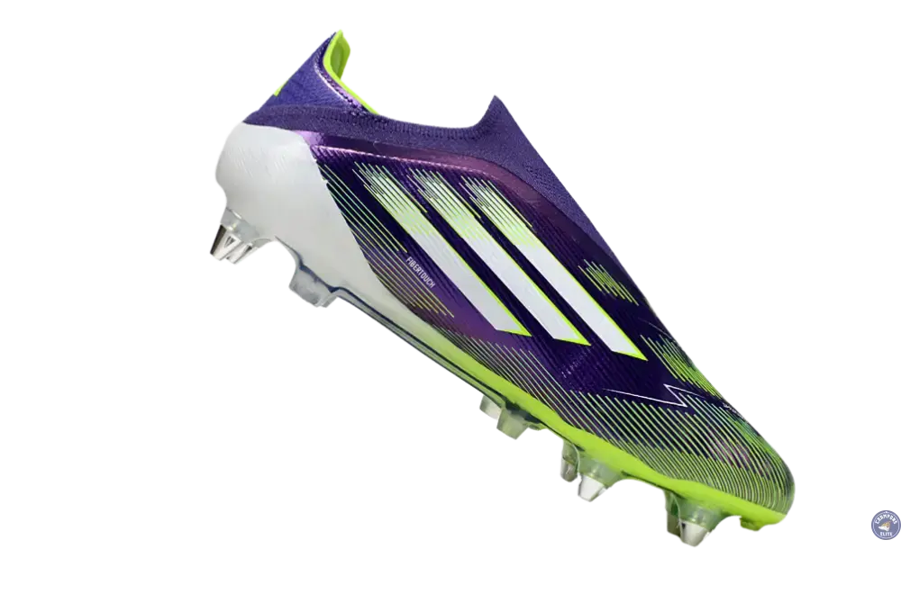 F50 Elite Laceless SG - Violet/Jaune Fluo/Blanc