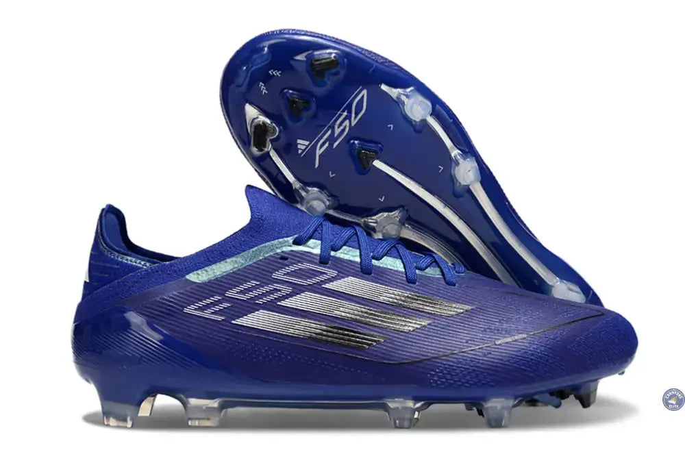 F50 Elite Lacets FG - Bleu/Noir/Argenté