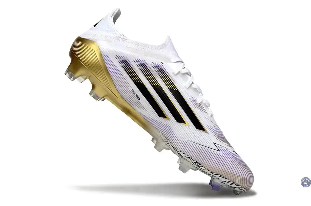 F50 Elite Lacets FG Road to Glory - Blanc/Noir/Doré