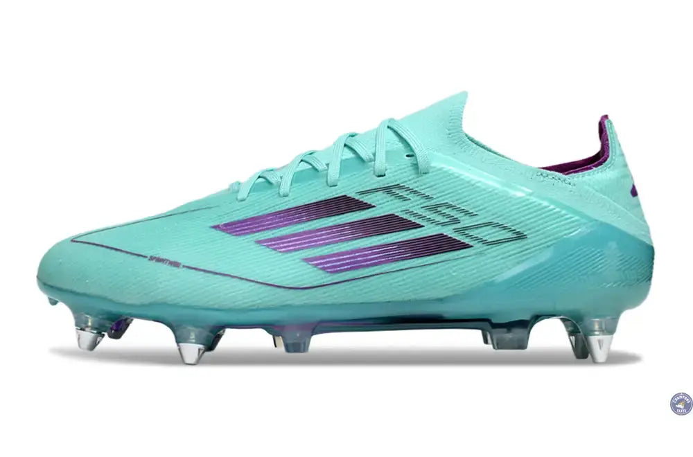 F50 Elite Lacets SG - Bleu Turquoise/Violet