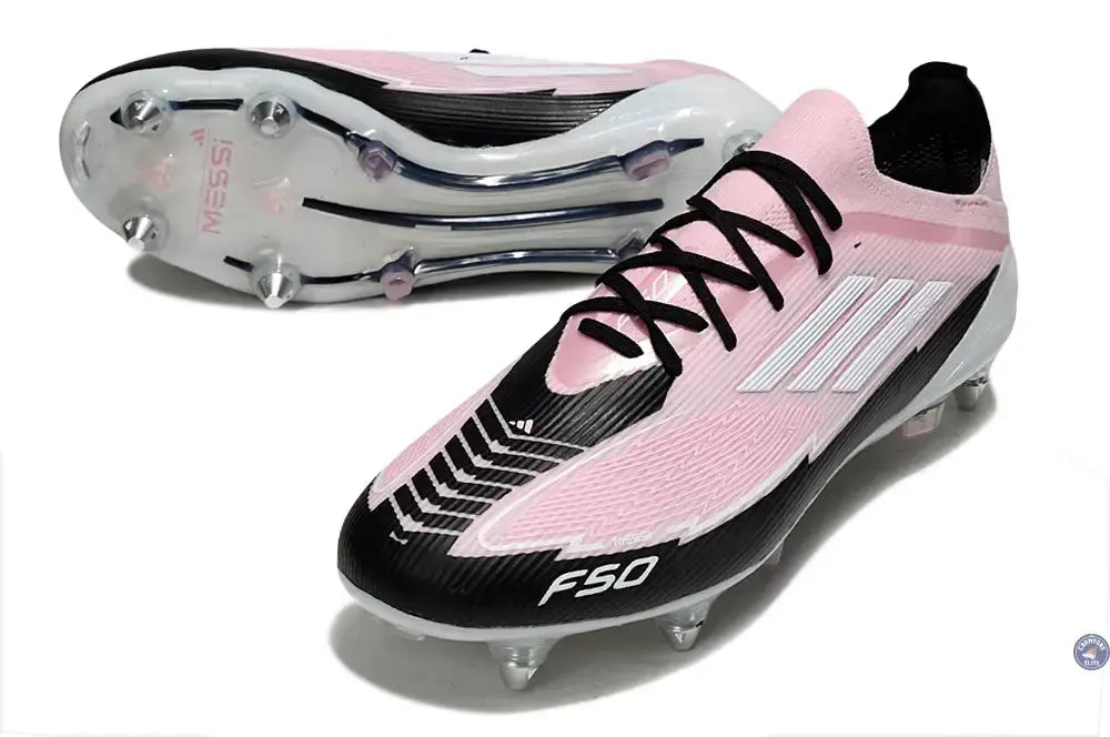 F50 Elite Lacets SG -  Rose/Blanc/Noir