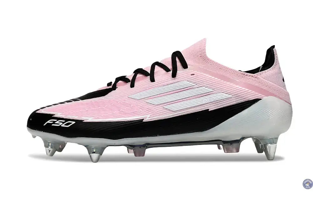F50 Elite Lacets SG -  Rose/Blanc/Noir