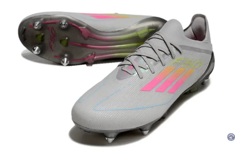 F50 Elite SG - Gris/Vert/Jaune/Rose