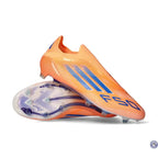 F50 Laceless Elite FG Coral Blaze - Orange/Bleu