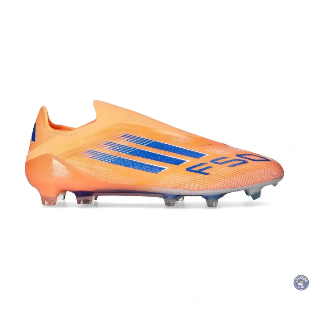 F50 Laceless Elite FG Coral Blaze - Orange/Bleu