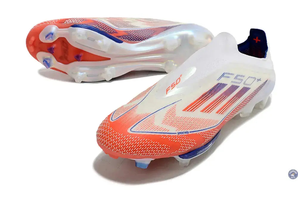F50 + Laceless FG Advancement - Blanc/Rouge/Bleu