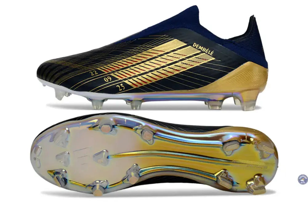 F50 Laceless FG Édition spéciale OUSMANE DEMBÉLÉ BALLON D’OR - BLEU FONCÉ/OR