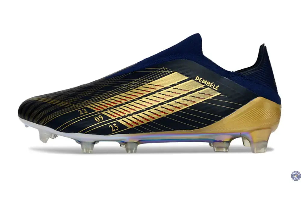 F50 Laceless FG Édition spéciale OUSMANE DEMBÉLÉ BALLON D’OR - BLEU FONCÉ/OR