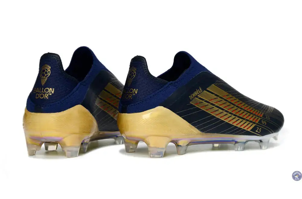 F50 Laceless FG Édition spéciale OUSMANE DEMBÉLÉ BALLON D’OR - BLEU FONCÉ/OR