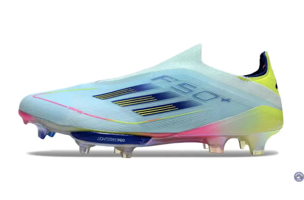 F50 + Laceless FG Stellar Icon - Almost Blue/Bleu/Jaune