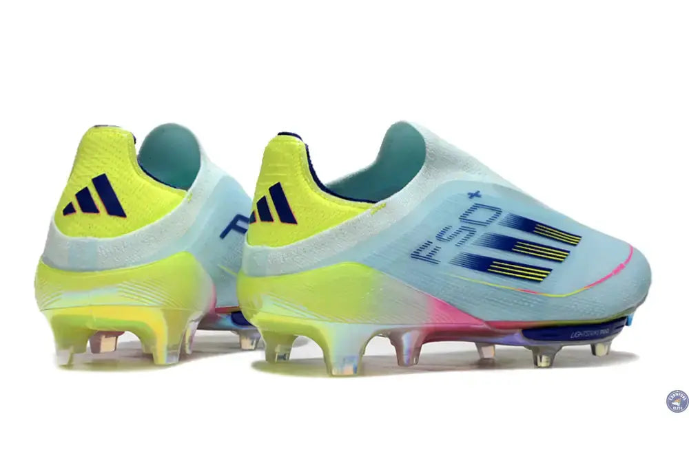 F50 + Laceless FG Stellar Icon - Almost Blue/Bleu/Jaune