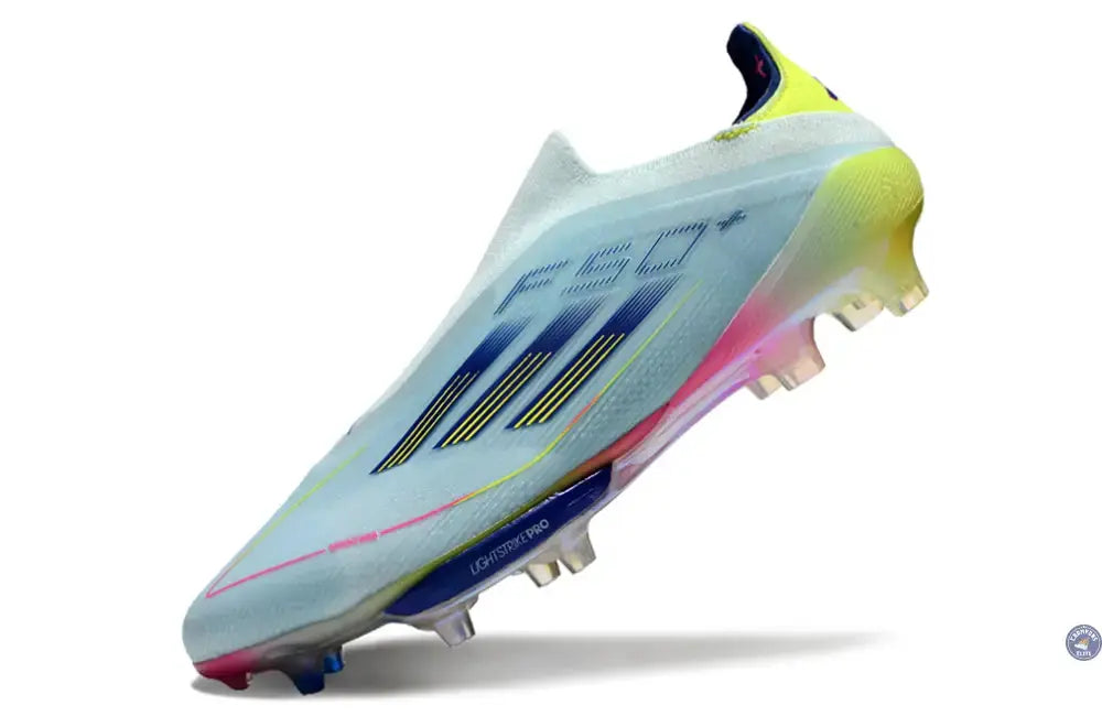 F50 + Laceless FG Stellar Icon - Almost Blue/Bleu/Jaune
