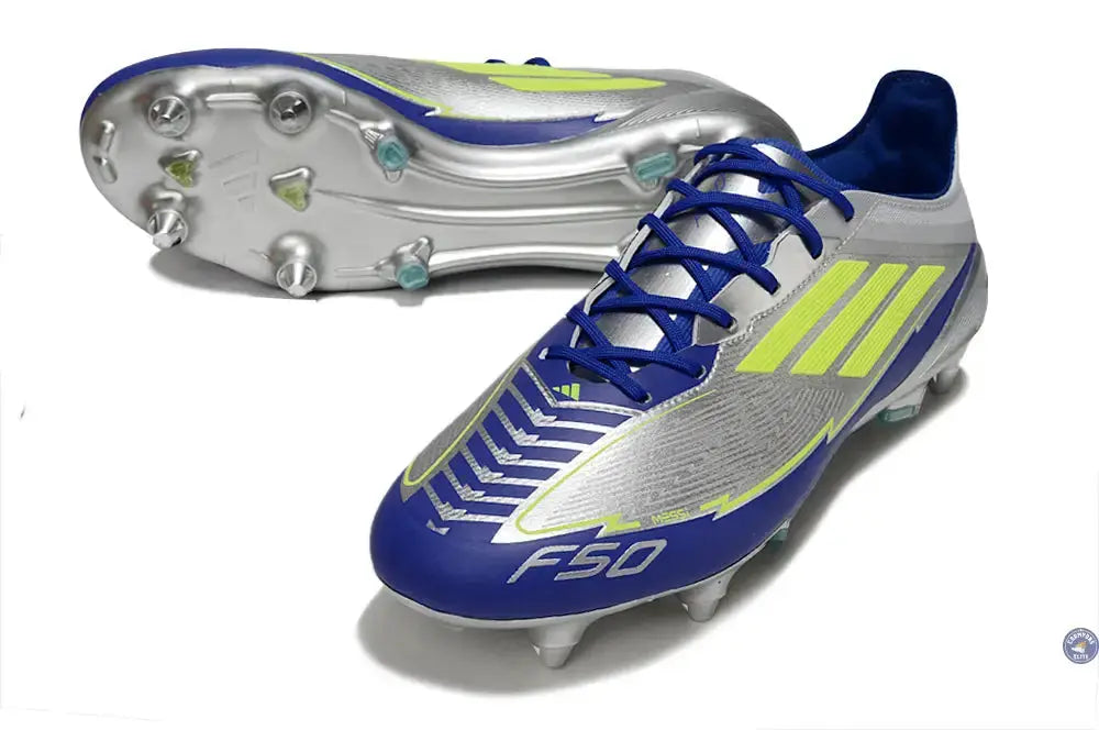 F50 Languette SG Messi Pro La Vida Rapida - Argenté/Jaune/Bleu
