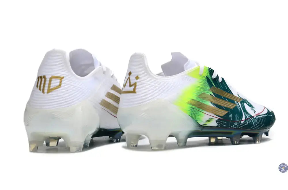 F50 Languette Spécial Mohamed Salah FG - Blanc/Vert/Doré