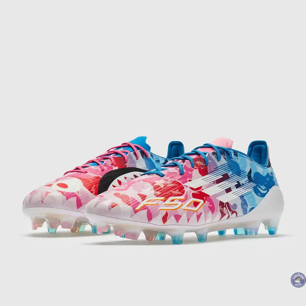F50 x Bape Languette FG - Rose/Bleu