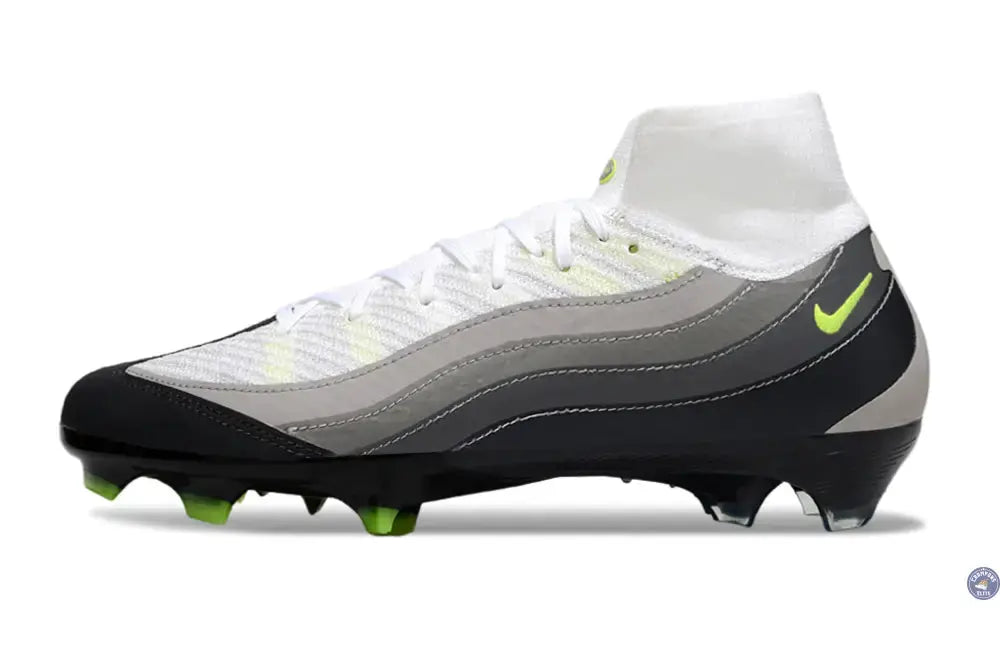 MERCURIAL SUPERFLY 10 X AIR MAX 95 ELITE FG - NOIR/JAUNE/GRIS/LIGHT GRAPHITE ÉDITION LIMITÉE