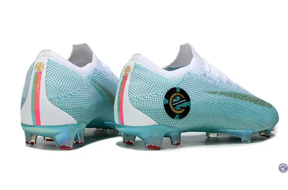 Mercurial Vapor 12 FG Chapter 6 Edição Especial - Vert Turquoise/Blanc/Doré ÉDITION LIMITÉE
