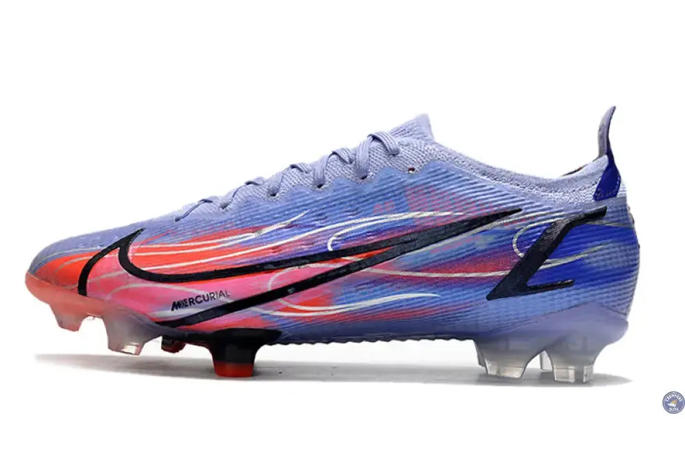 MERCURIAL VAPOR 14 ELITE FG KM FLAMES - VIOLET/ARGENTÉ