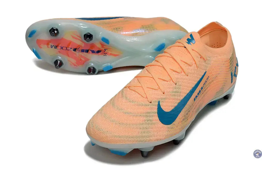 MERCURIAL VAPOR 16 ELITE SG Kylian Mbappe - Orange/Bleu turquoise SG