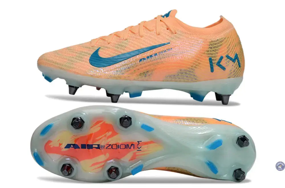 MERCURIAL VAPOR 16 ELITE SG Kylian Mbappe - Orange/Bleu turquoise SG