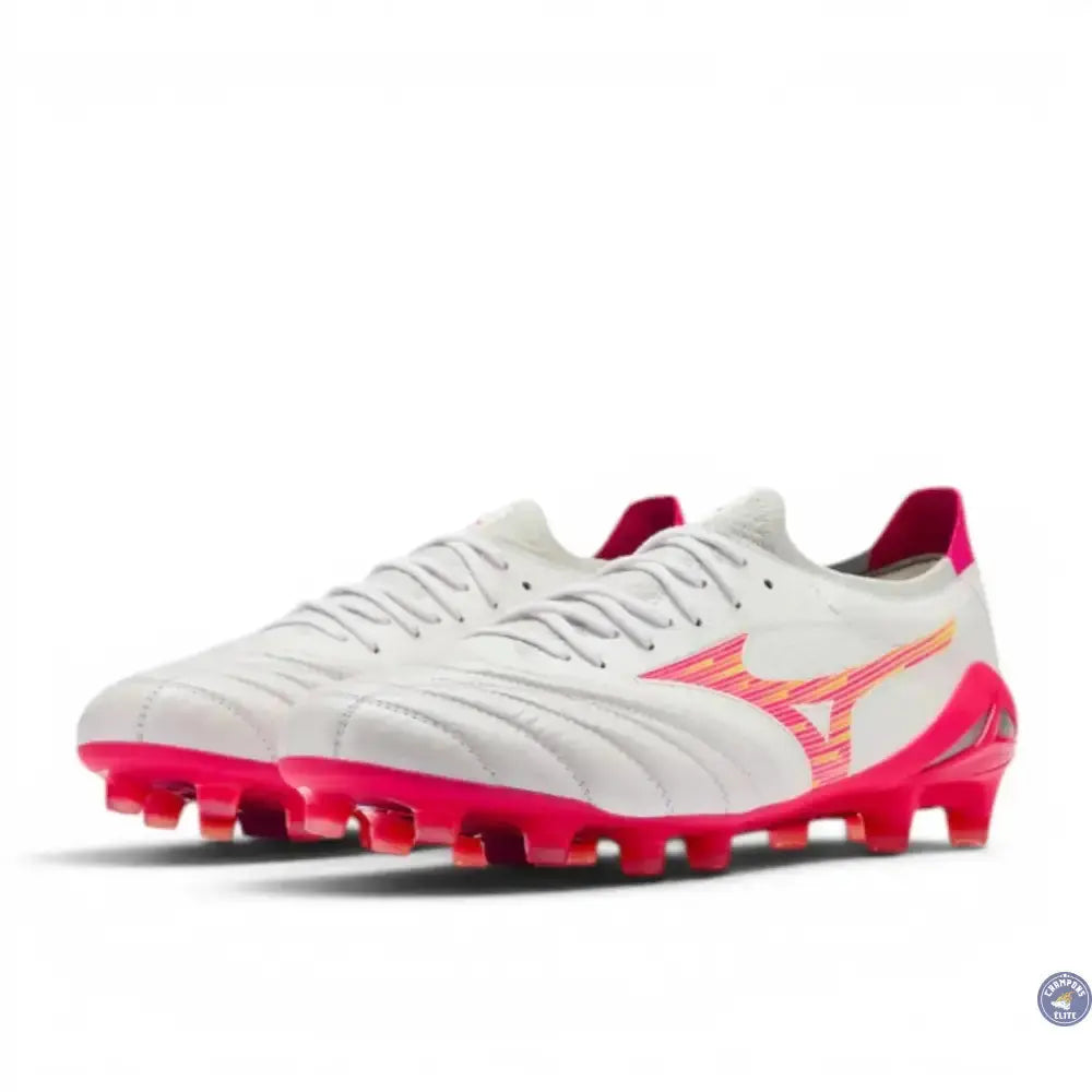 Mizuno Morelia Neo 4 Beta FG - Blanc/Rose Tetra/Violet Fuchsia