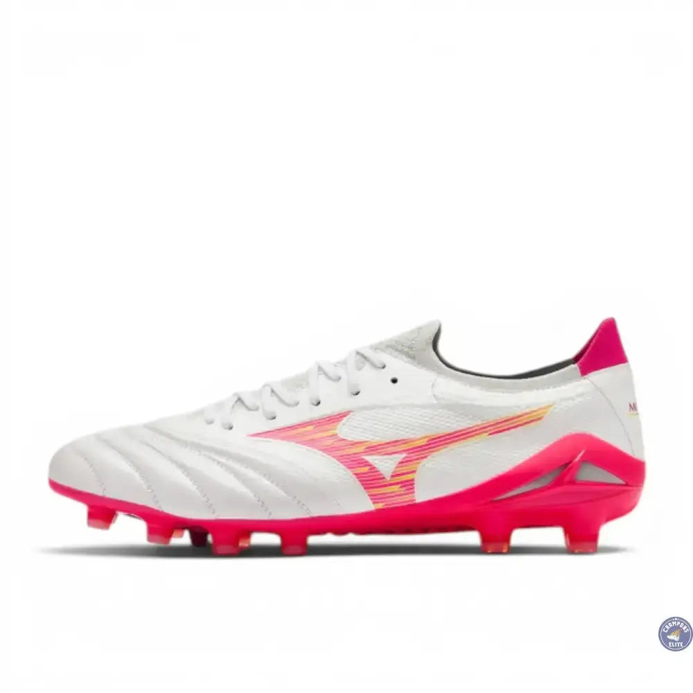 Mizuno Morelia Neo 4 Beta FG - Blanc/Rose Tetra/Violet Fuchsia