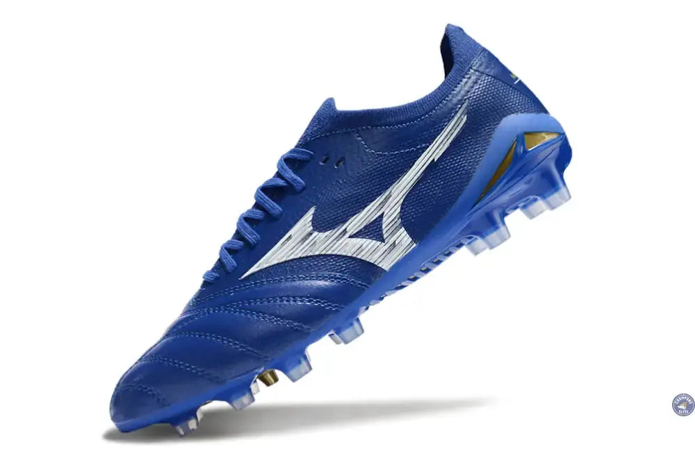 Morelia Neo 4 Elite FG/AG - Bleu/Blanc/Doré